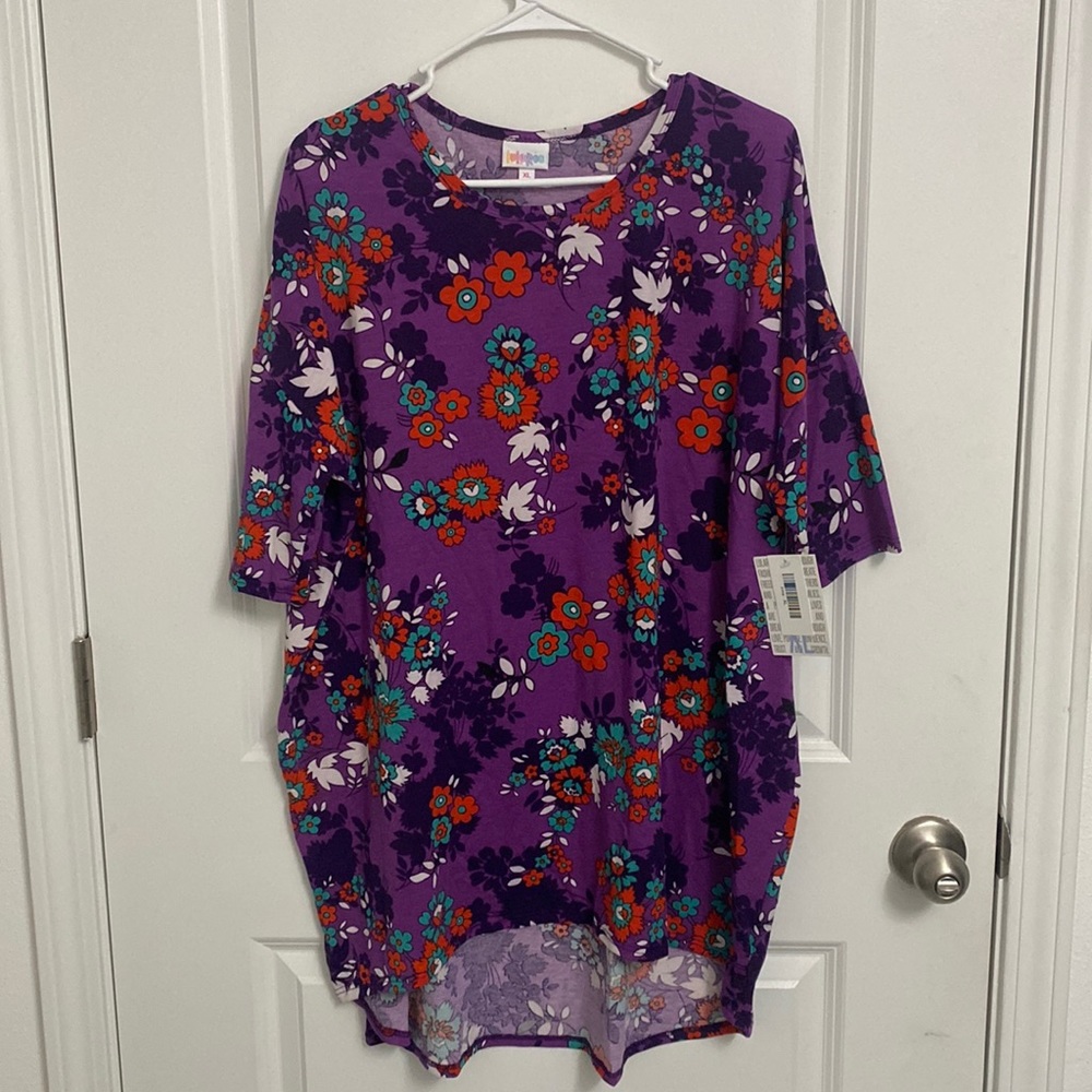 LULAROE Flowers Blouse XL